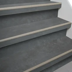 Firststep traprenovatieset laminaattreden steen antraciet, 4 stuks