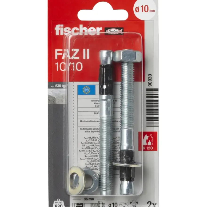 Fischer Ankerbout FAZ II 10/10 2 stuks