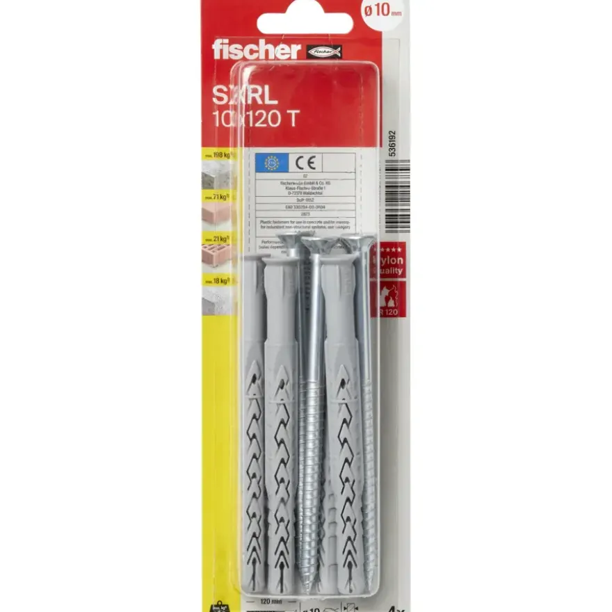 Fischer Constructieplug SXRL T 10x120mm