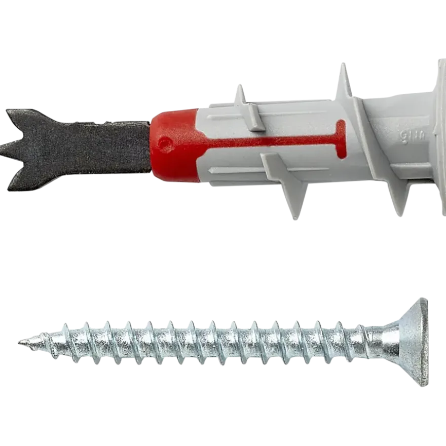 Fischer Gipsplaatplug DuoBlade 44mm + schroef 6 stuks