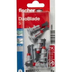 Fischer Gipsplaatplug DuoBlade 44mm + schroef 6 stuks