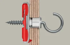 Fischer Hollewandplug DuoTec 10 mm met schroefhaak 2 stuks