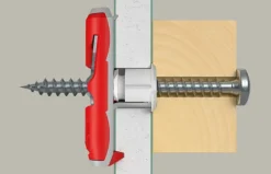 Fischer Hollewandplug DuoTec 10mm met bolkopschroef 2 stuks