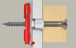 Fischer Hollewandplug DuoTec 10mm met schroef 2 stuks