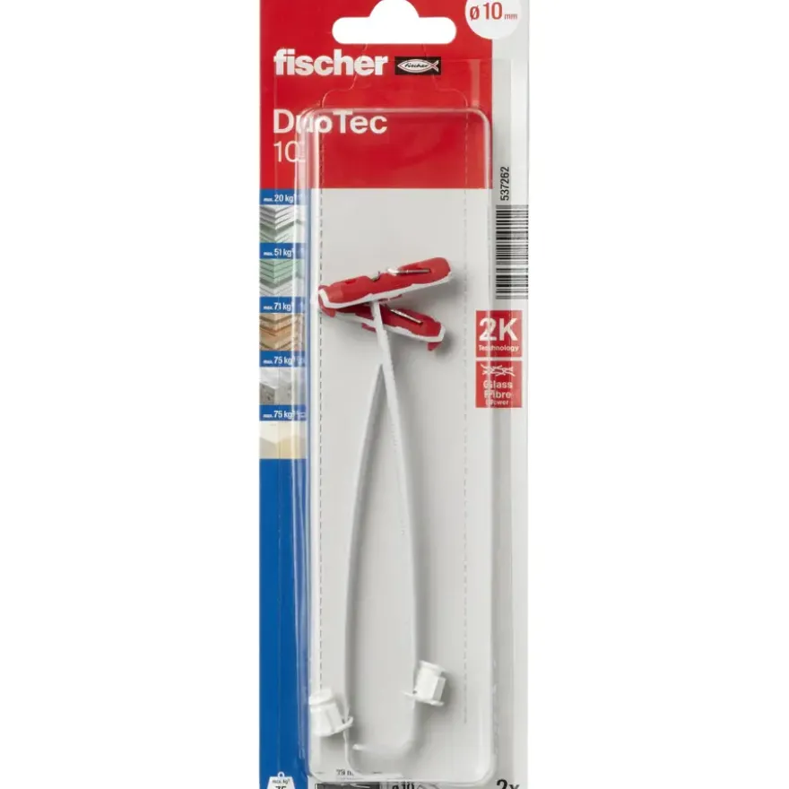 Fischer Hollewandplug DuoTec 10 mm 2 stuks