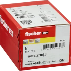 Fischer nagelpluggen 5X30 mm 100 stuks