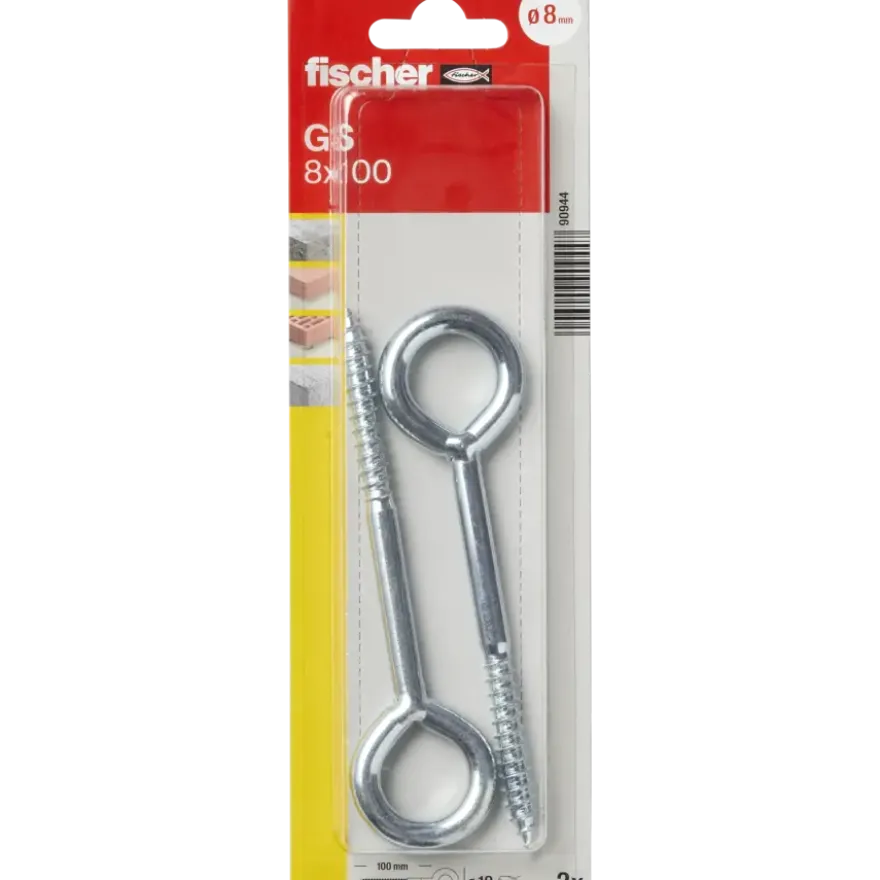 Fischer Schroefoog GS 8x100 2 stuks