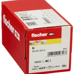 Fischer Slagplug 8x100mm 50 stuks