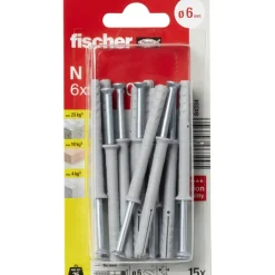 Fischer Slagplug 6x60mm 15 stuks