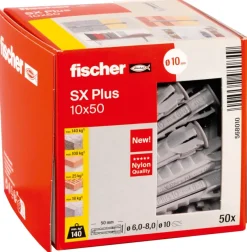 Fischer SX+-plug 10x50mm 50 stuks