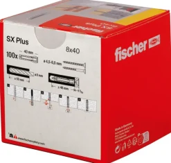 Fischer SX+-plug 8x40mm 100 stuks