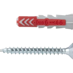 Fischer Universeelplug DuoPower 6x30mm met schroef 12 stuks