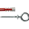 Fischer Universeelplug DuoPower 8x40mm met ooghaak 2 stuks