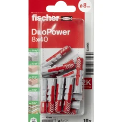 Fischer Universeelplug DuoPower 8x40mm 18 stuks