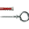 Fischer Universeelplug DuoPower 6x30mm met ooghaak 4 stuks