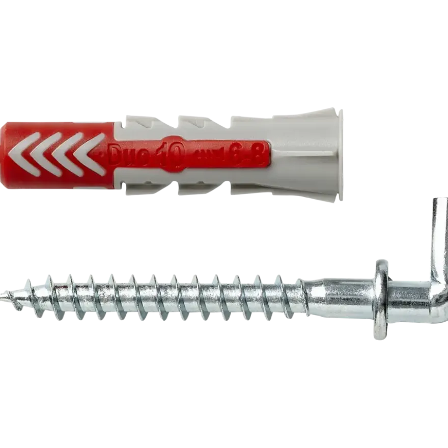 Fischer Universeelplug DuoPower 10x50mm met schroefduim 2 stuks