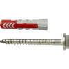 Fischer Universeelplug DuoPower 10x50 mm met RVS schroef 2 stuks