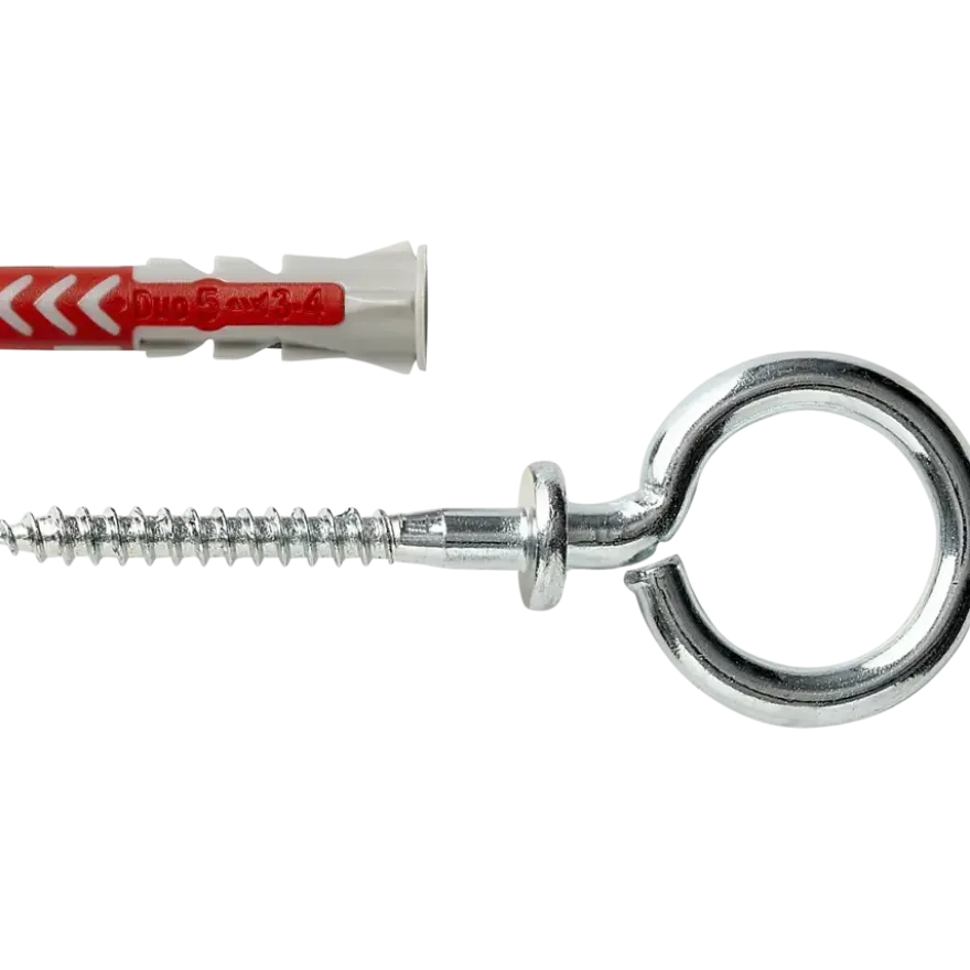 Fischer Universeelplug DuoPower 5x25mm met schroefoog 8 stuks