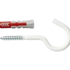 Fischer Universeelplug DuoPower 10x50mm met grote haak wit 2 stuks