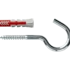 Fischer Universeelplug DuoPower 10x50mm met grote haak 2 stuks
