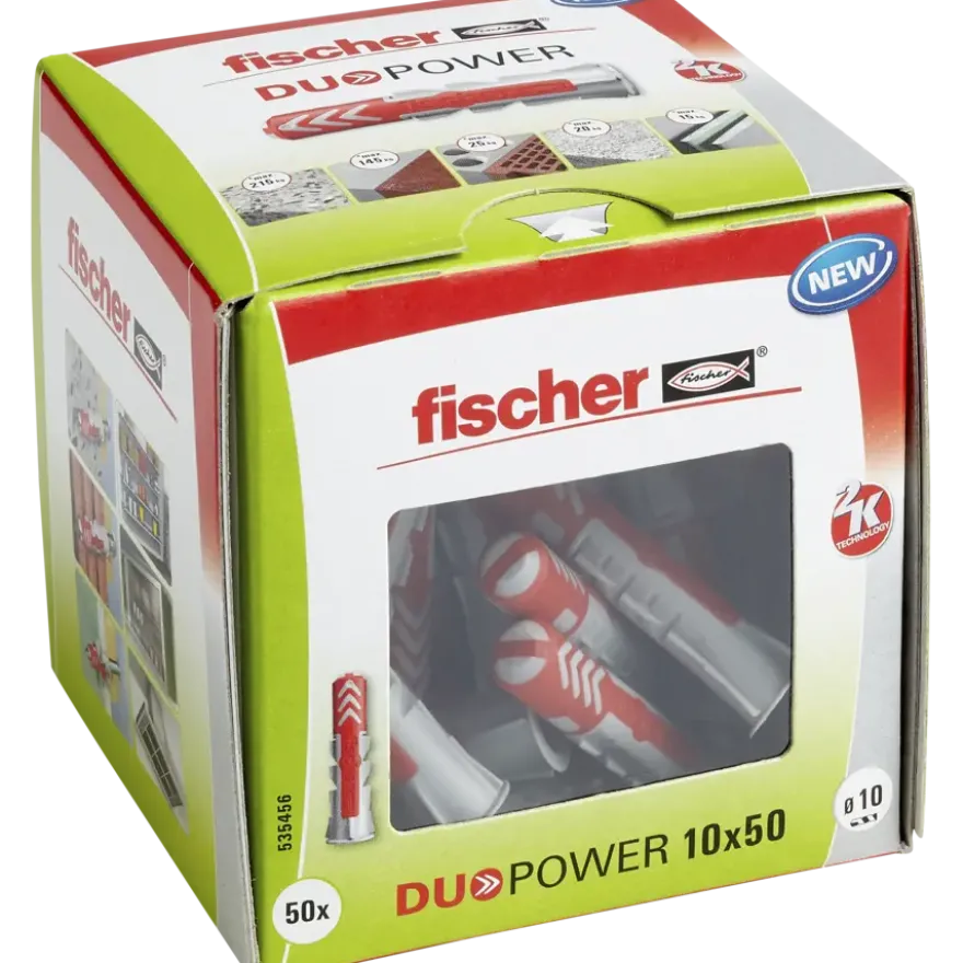 Fischer Universeelplug DuoPower 10x50mm 50 stuks
