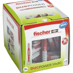 Fischer Universeelplug DuoPower 10x80 mm 25 stuks