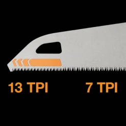 Fiskars handzaag 550mm 7TPI PowerTooth