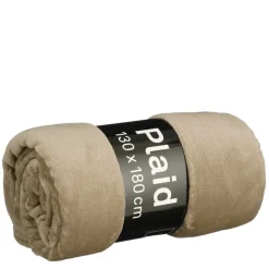Fleece plaid bruin - l180xb130cm