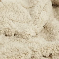 Fleece plaid hart beige 130 x 180 cm