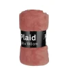 Fleece plaid roze 180 x 130 cm