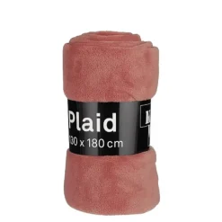 Fleece plaid roze 180 x 130 cm