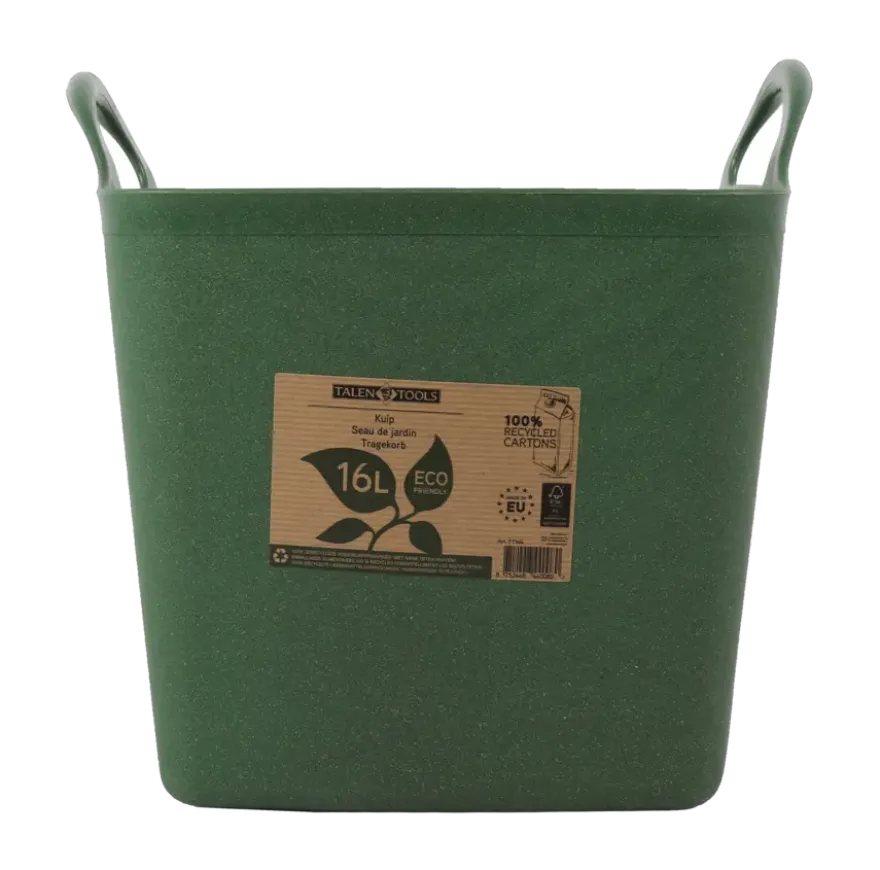 Flexibele kuip / emmer Groen 16L (100% gerecycled)