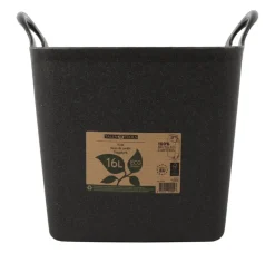 Flexibele kuip / emmer Zwart 16L (100% gerecycled)