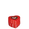 Franca opbergdoos hart rood - l10xb10xh7cm