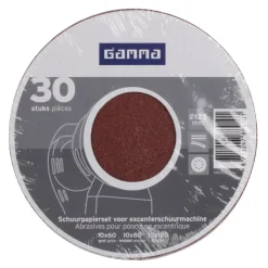 GAMMA schuurschijf gold rond 125mm 30 stuks