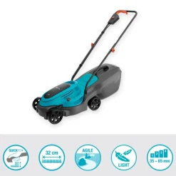 Gardena 18V grasmaaier EasyMax 32cm incl. 4.0Ahaccu