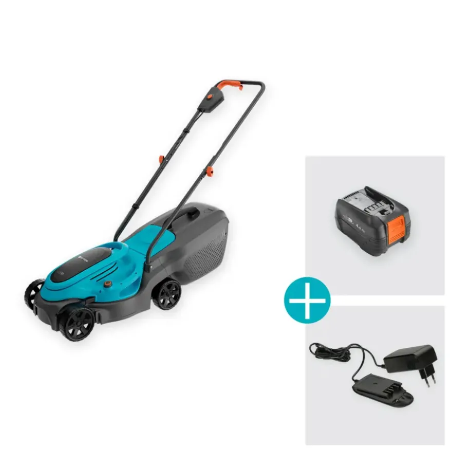 Gardena 18V grasmaaier EasyMax 32cm incl. 4.0Ahaccu