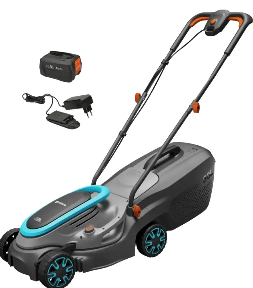 Gardena 18V grasmaaier Powermax P4A 32cm (P4A) incl. 4.0Ah accu + lader