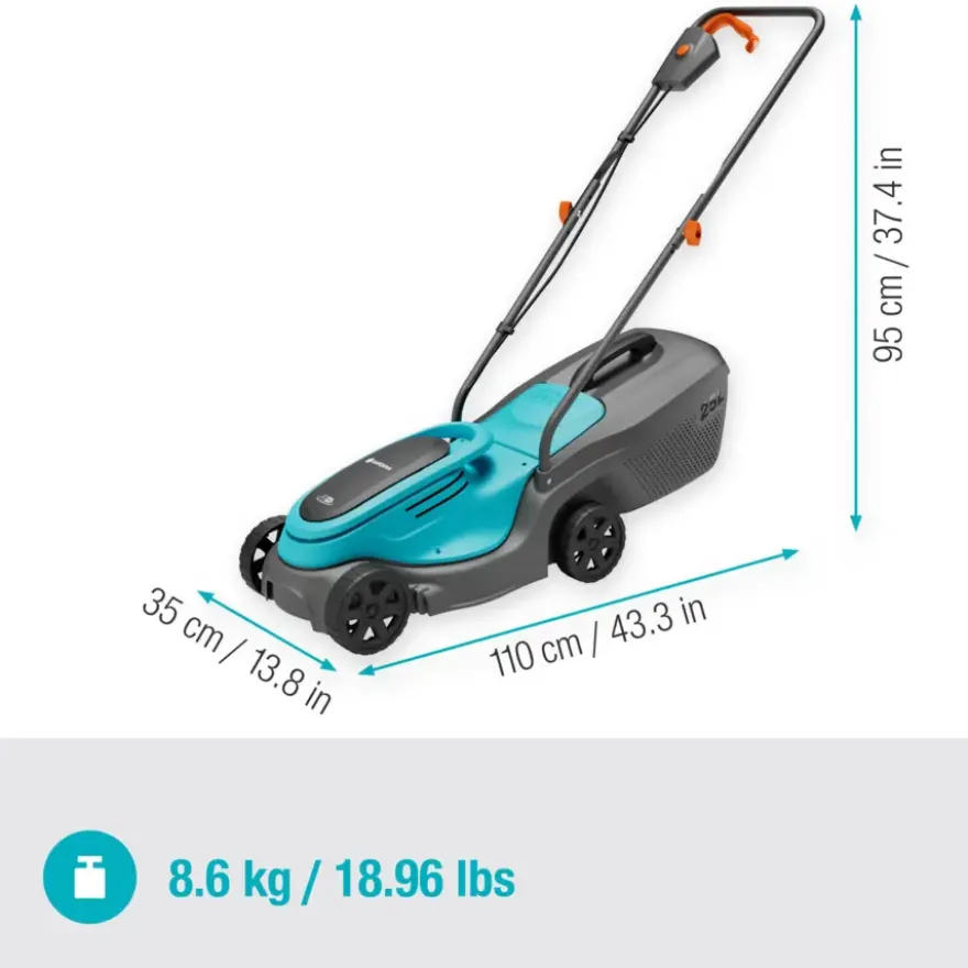 Gardena 18V grasmaaier Powermax P4A 30cm incl. 4.0Ah accu + lader