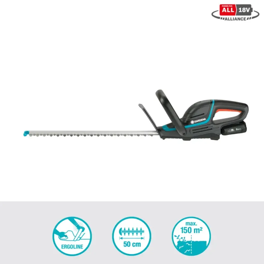 Gardena 18V heggenschaar ComfortCut 50cm incl. accu + lader