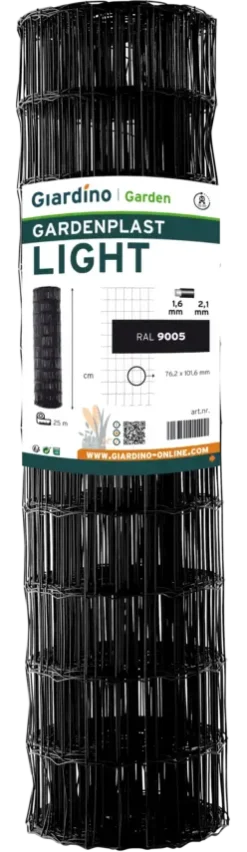 Gardenplast light tuingaas 152 cm x 25 m zwart