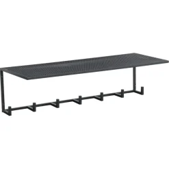 Garderobekapstok 7 haken Ivy zwart ijzer
