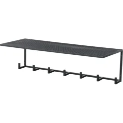 Garderobekapstok 7 haken Ivy zwart ijzer