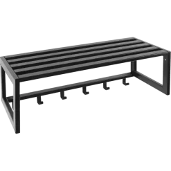 Garderobekapstok 6 haken Max zwart ijzer