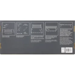 Garderobekapstok 6 haken Max zwart ijzer