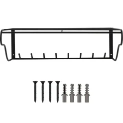 Garderobekapstok 7 haken Phil zwart ijzer