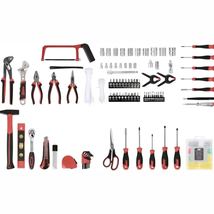 Gereedschapskoffer / trolley met 299-delige set handgereedschap