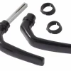 Giardino handgrepen set aluminium zwart voor poort 50 x 70 x 180 mm