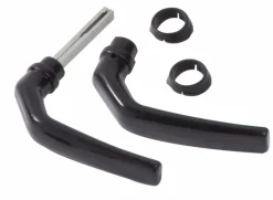 Giardino handgrepen set aluminium zwart voor poort 50 x 70 x 180 mm