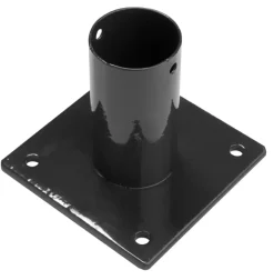 Giardino paalhouder voetstuk zwart voor ronde paal Ø 48 mm